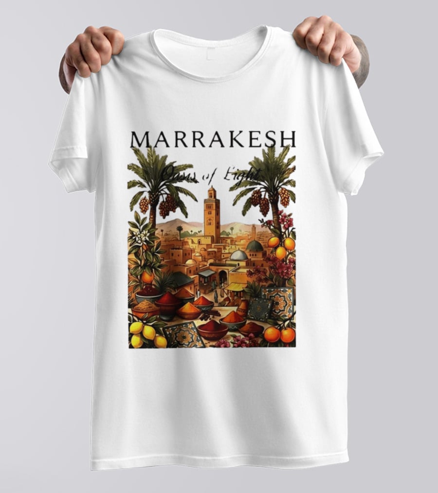 Marrakesh Oasis Of Light Noise Spices And Good Vibes T-Shirt