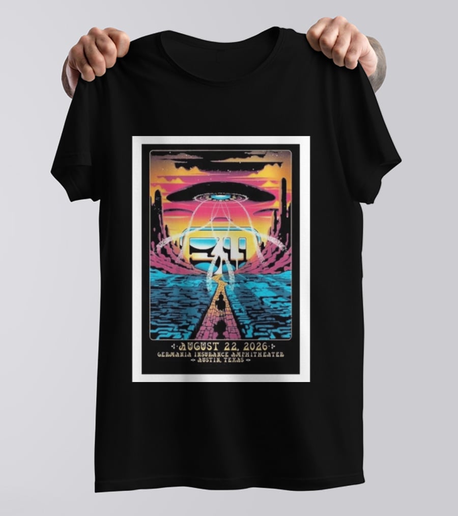 311 Band Live At Germania Insurance Amphitheater Austin Texas August 22 2026 Event T-Shirt