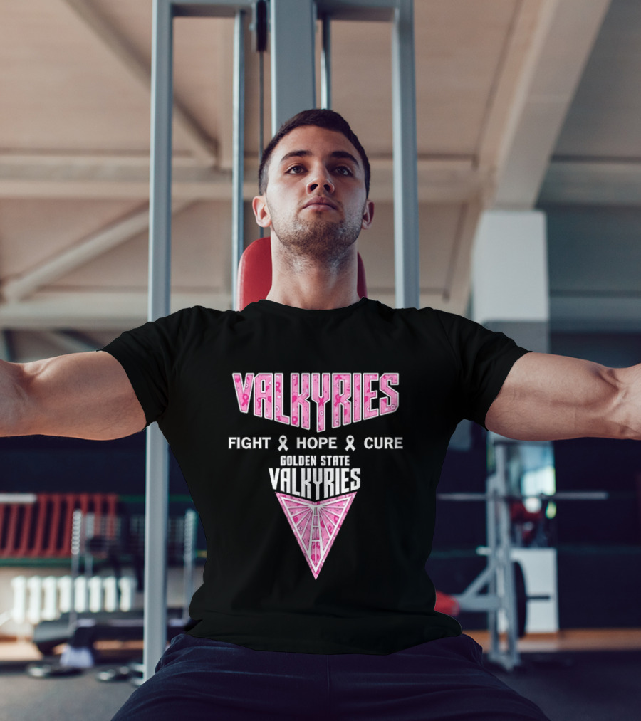 Golden State Valkyries Fight Hope Cure Breast Cancer Awareness WNBA T-Shirt