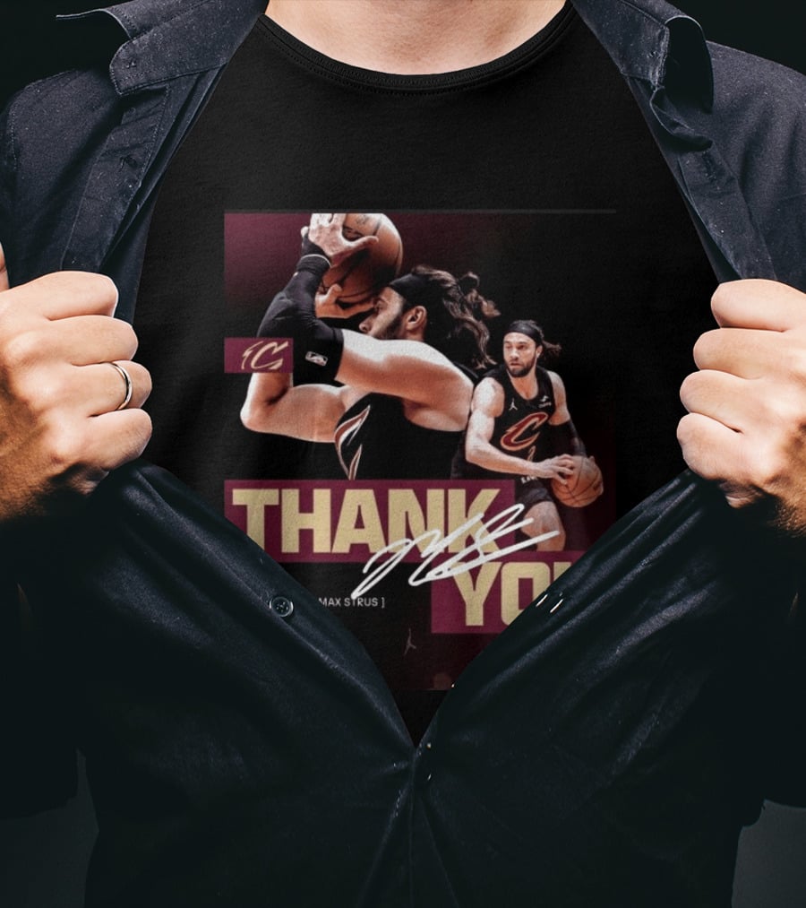 Thank You Max Strus Three Seasons Cleveland Cavaliers 2023 2026 Basketball Star T-Shirt
