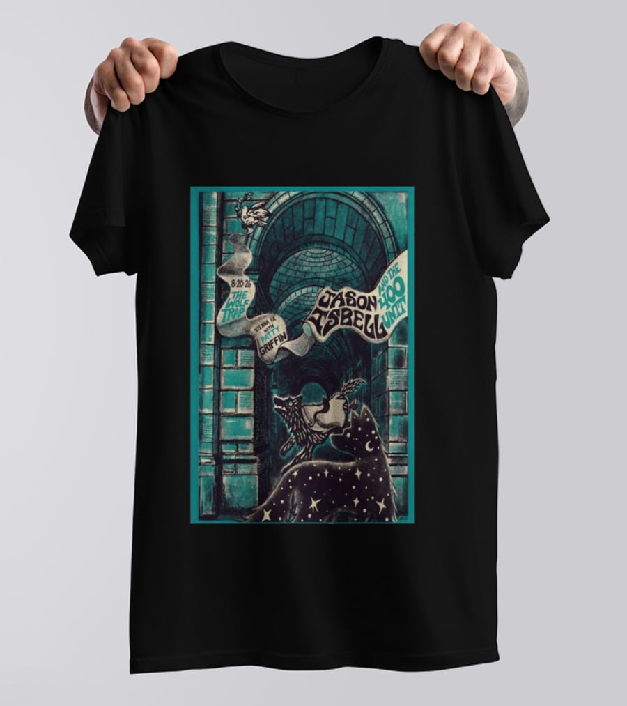 Jason Isbell And The 400 Unit The Wolf Trap Vienna VA Aug 20 2026 Featuring Patty Griffin T-Shirt