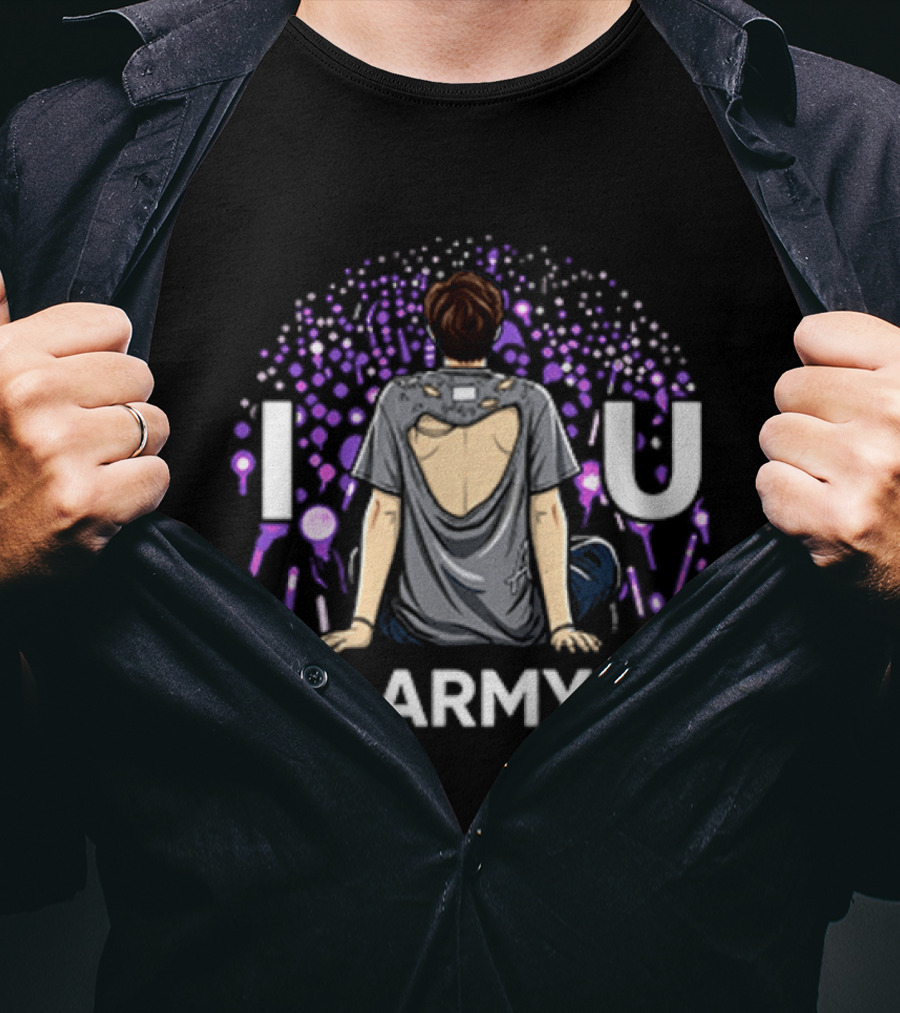 Joonie I Love You ARMY Concert Lights Fan T-Shirt