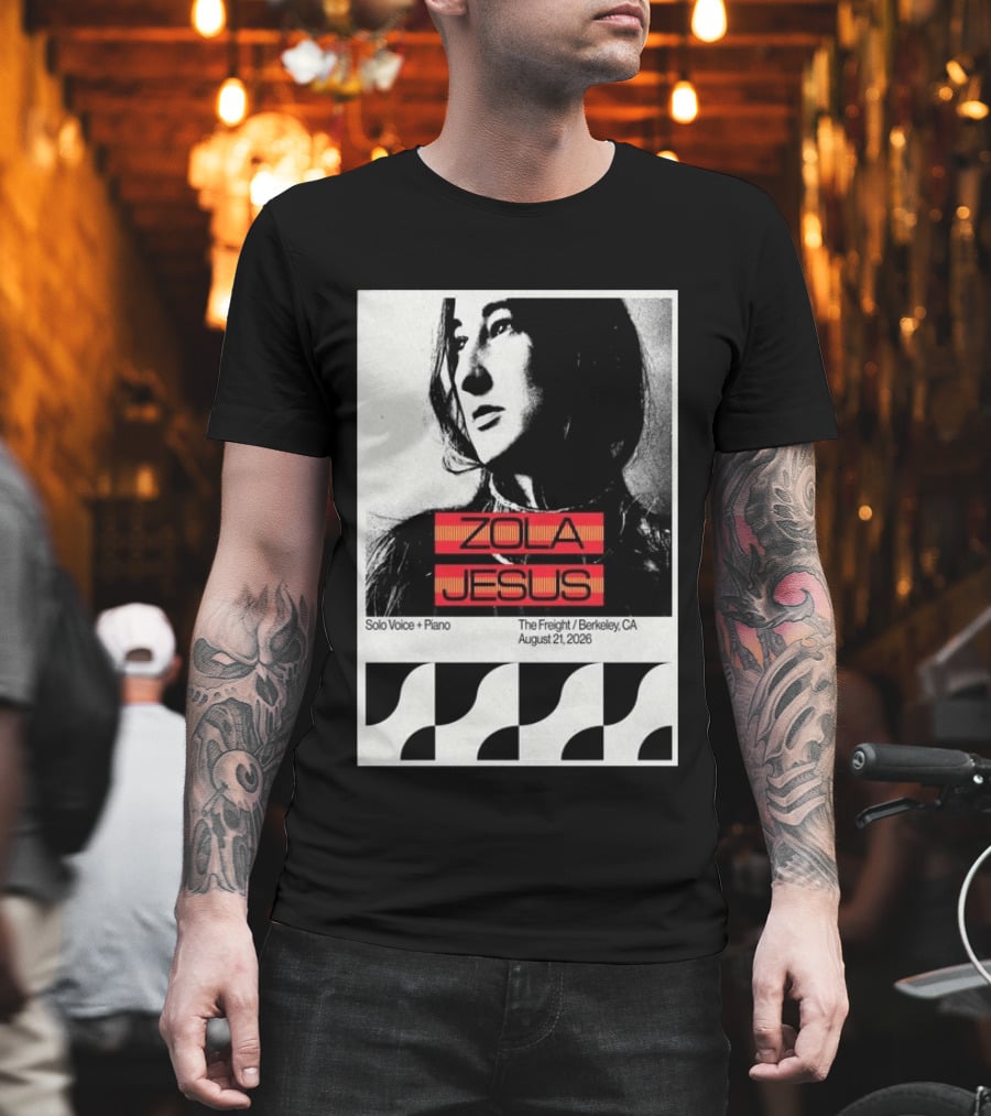 Zola Jesus Solo Voice Piano The Freight Berkeley CA August 21 2026 T-Shirt