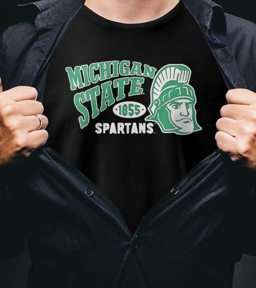 Michigan State Spartans 1855 NCAA College Sports MSU T-Shirt