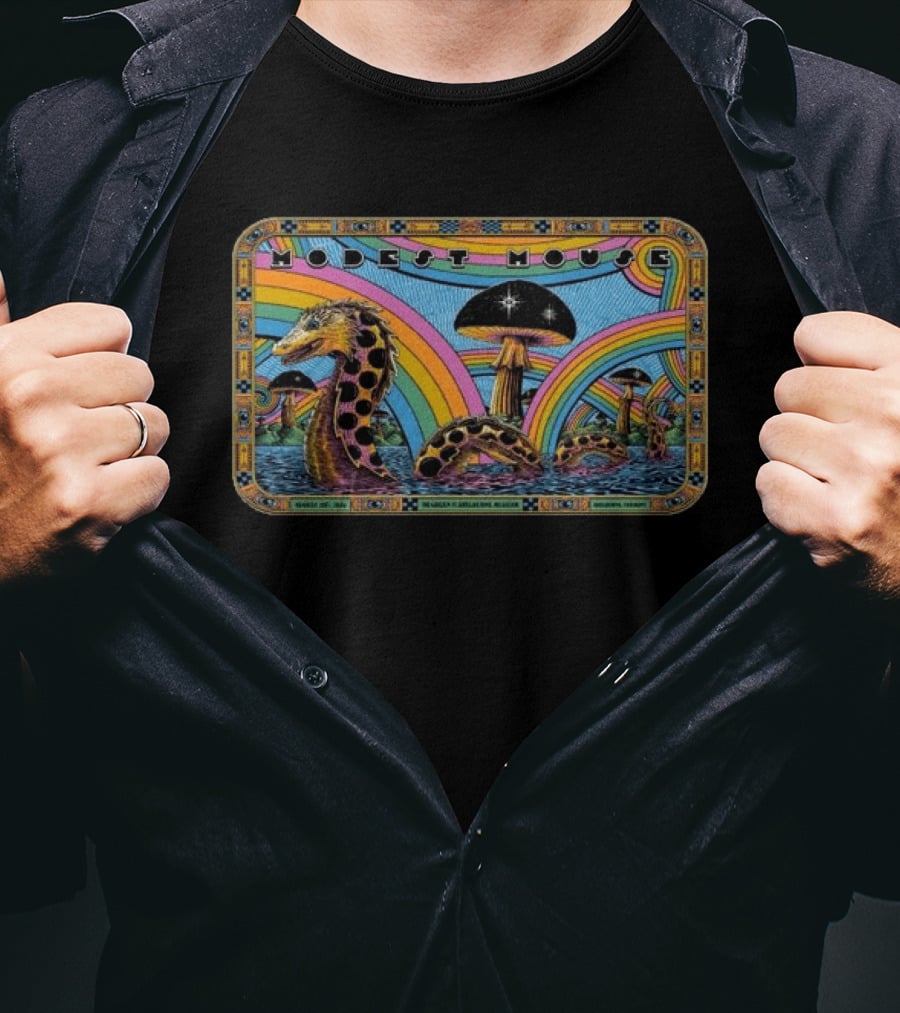 Modest Mouse Rainbow Serpents August 29 2026 Shelburne Vermont T-Shirt