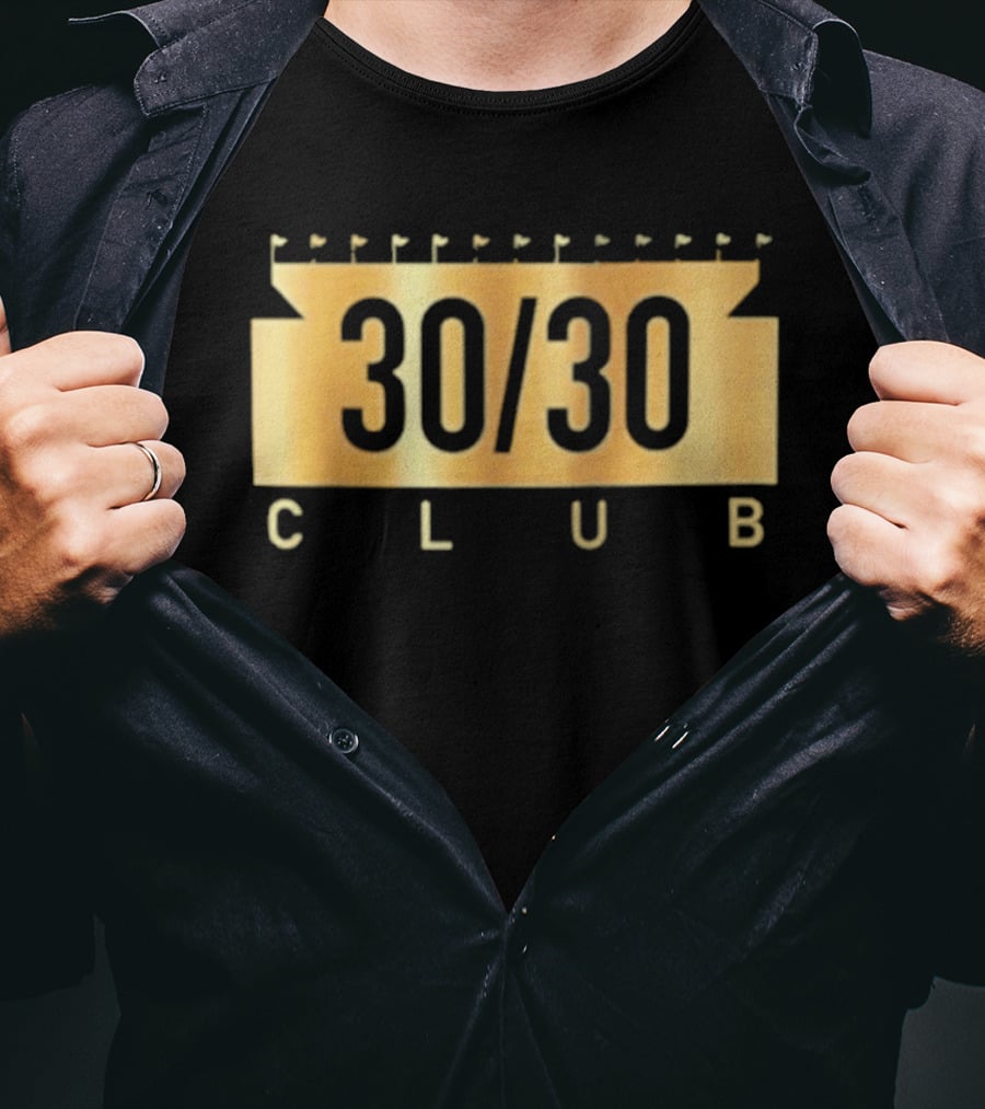 30 30 Club Ballparks Stadium Flags Collection T-Shirt