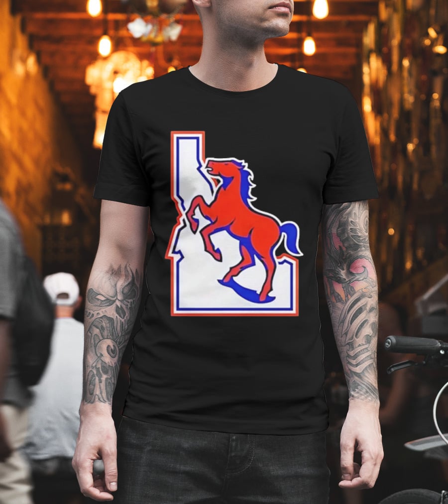 Boise State Broncos Idaho State Horse T-Shirt