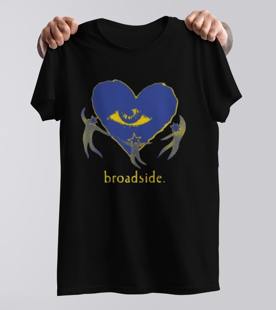 Broadside Store Heart Star Eye Symbol With Stars And Celestial Figures T-Shirt