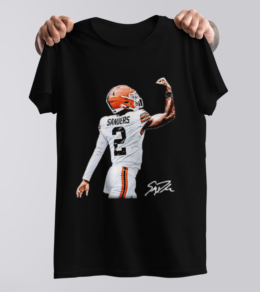 Sanders Number 2 Miami Dolphins Player Celebration T-Shirt