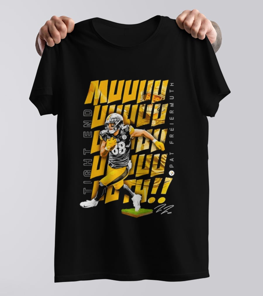Pat Freiermuth Pittsburgh Steelers Muuuuuuth Tight End T-Shirt