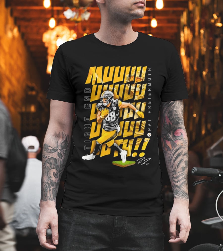 Pat Freiermuth Pittsburgh Steelers Muuuuuuth Tight End T-Shirt