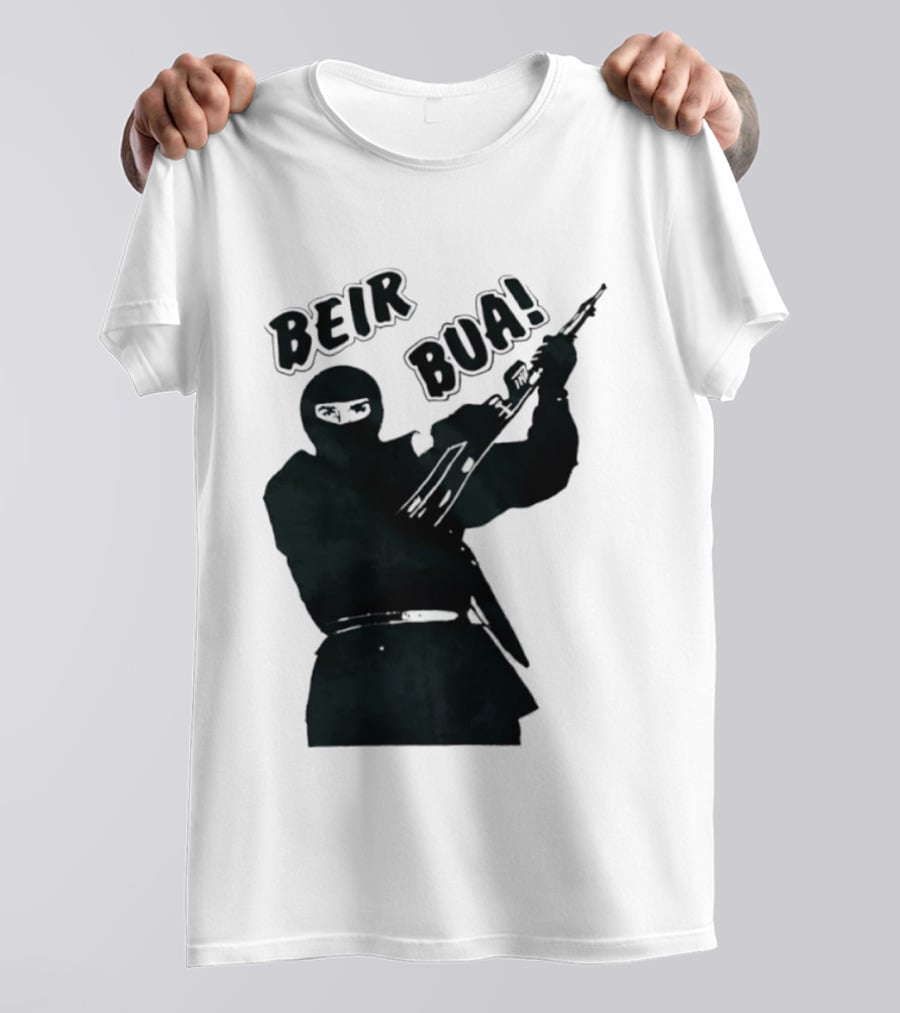 Beir Bua Irish Republican Ireland Gaelic Armed Figure T-Shirt
