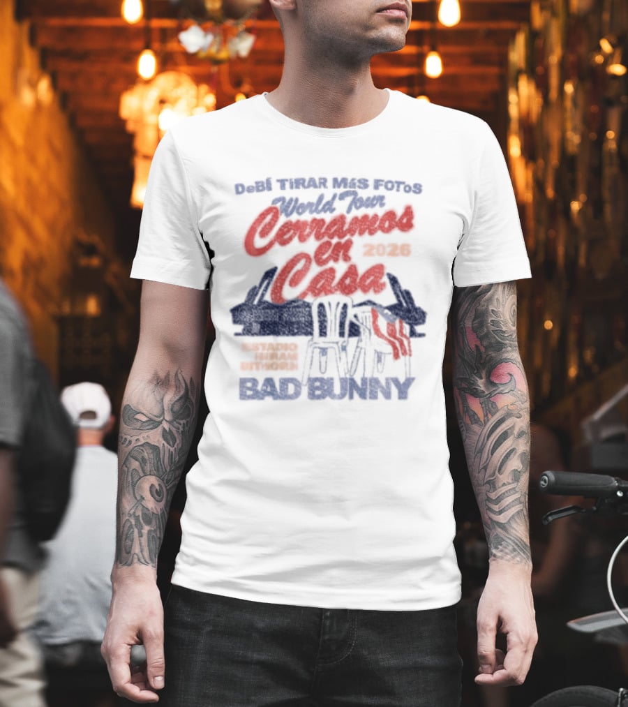 Debi Tirar Mas Fotos World Tour Bad Bunny 2022 Tour Series T-Shirt