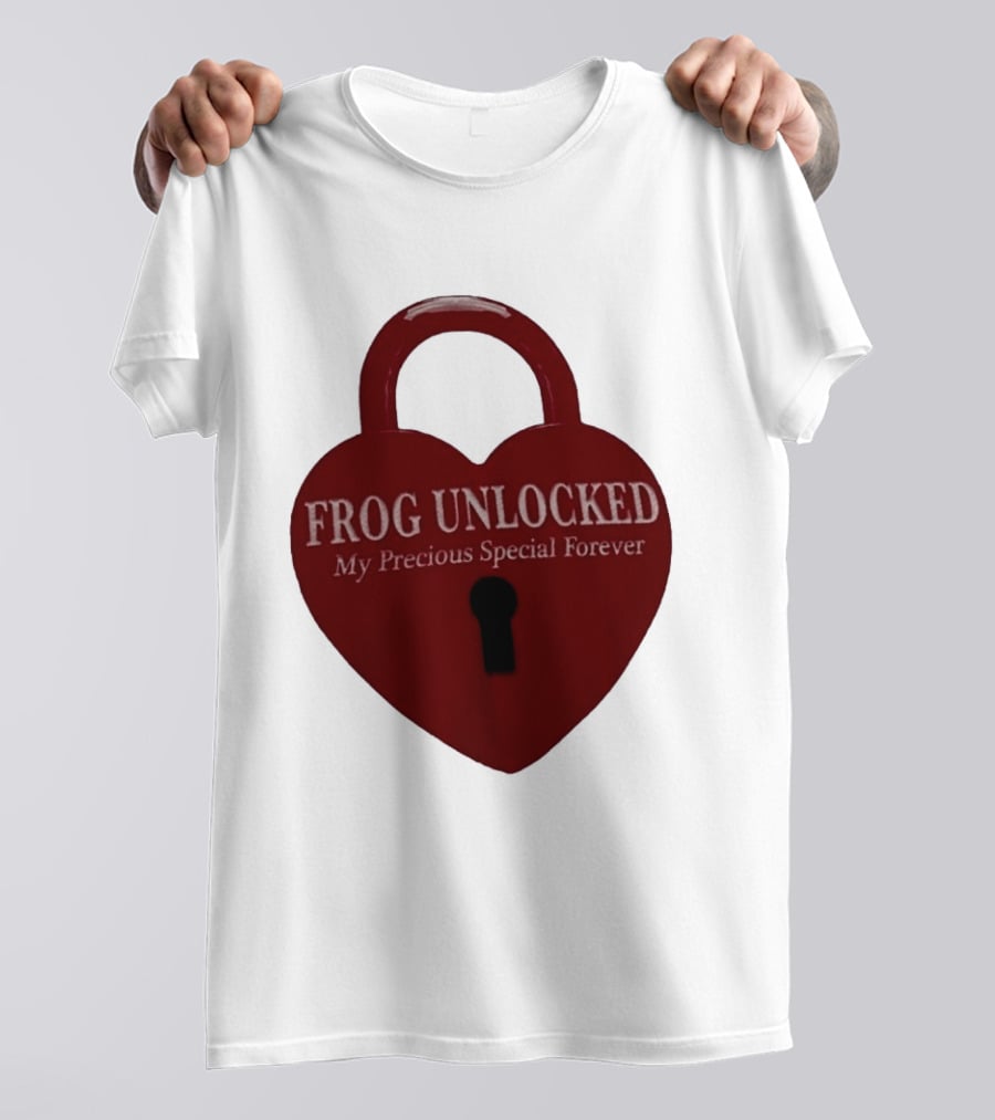 Frog Unlocked Heart Lock My Precious Special Forever T-Shirt