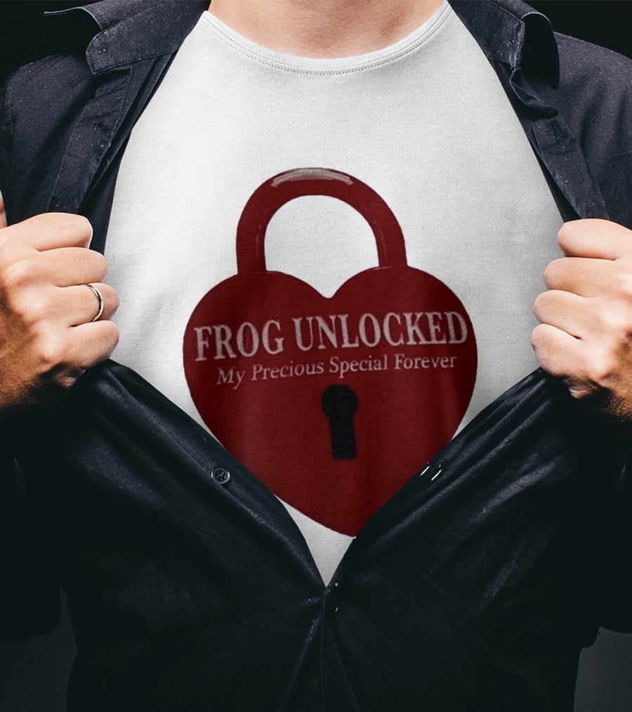 Frog Unlocked Heart Lock My Precious Special Forever T-Shirt