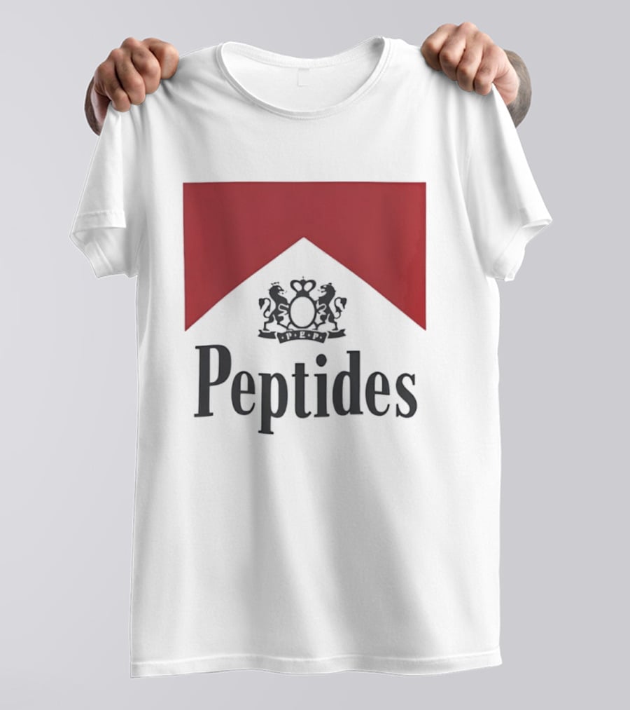 Peptides Regal Crest And Red Banner T-Shirt