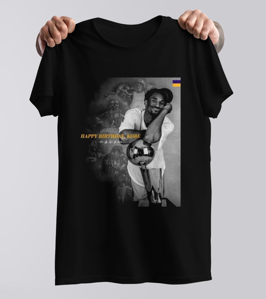 Legend Laker Happy Birthday Kobe Iconic Moments And Achievements T-Shirt