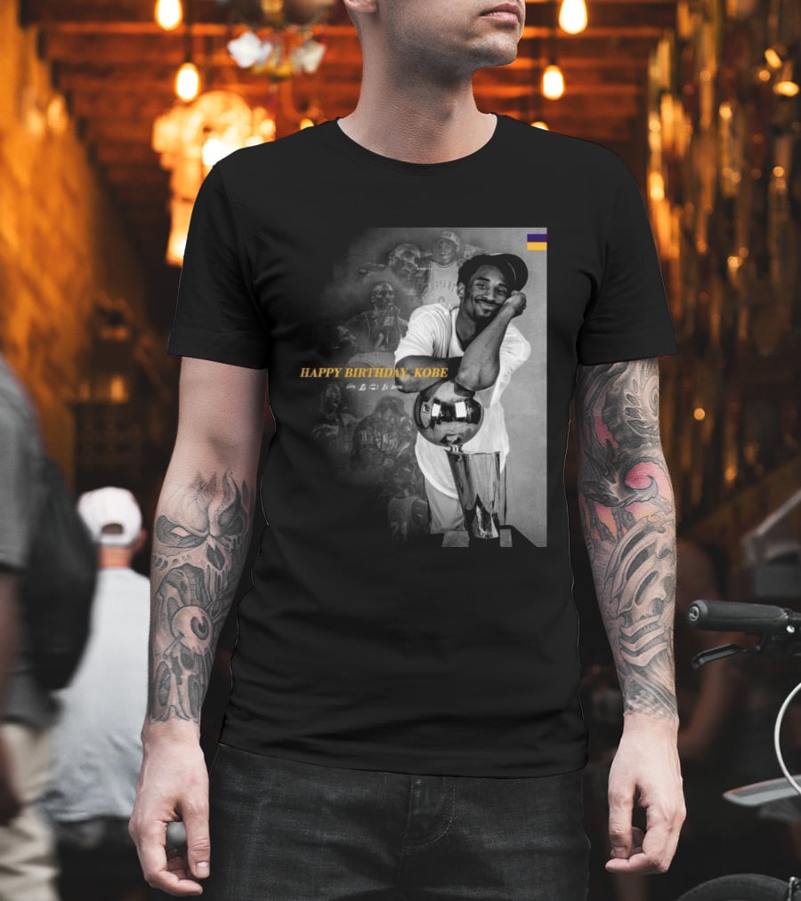 Legend Laker Happy Birthday Kobe Iconic Moments And Achievements T-Shirt
