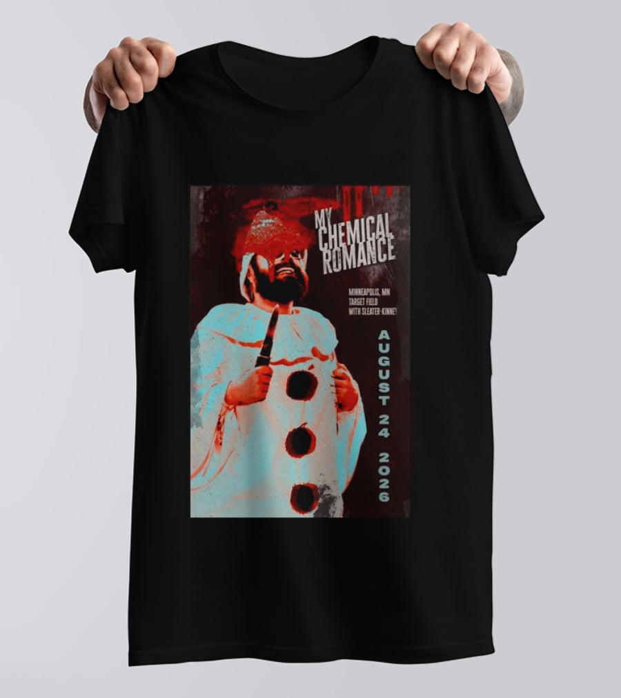 My Chemical Romance Minneapolis MN Target Field August 24 2026 With Sleater Kinney T-Shirt