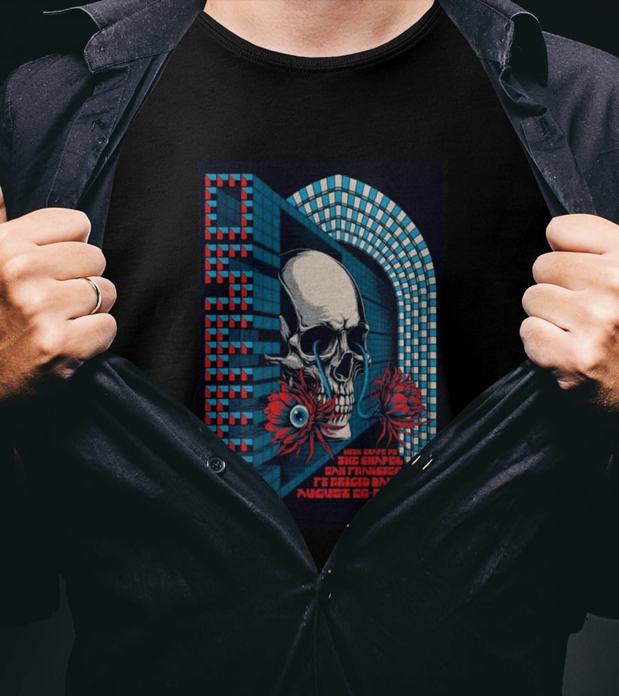 OSEES Knights Of The Crimson Eye San Francisco Chapel August 26 29 2026 Skull Spiral T-Shirt
