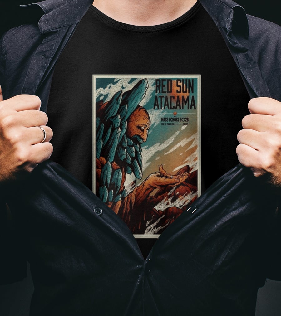 Red Sun Atacama Mass Echoes 2026 Col De Castillon Event T-Shirt