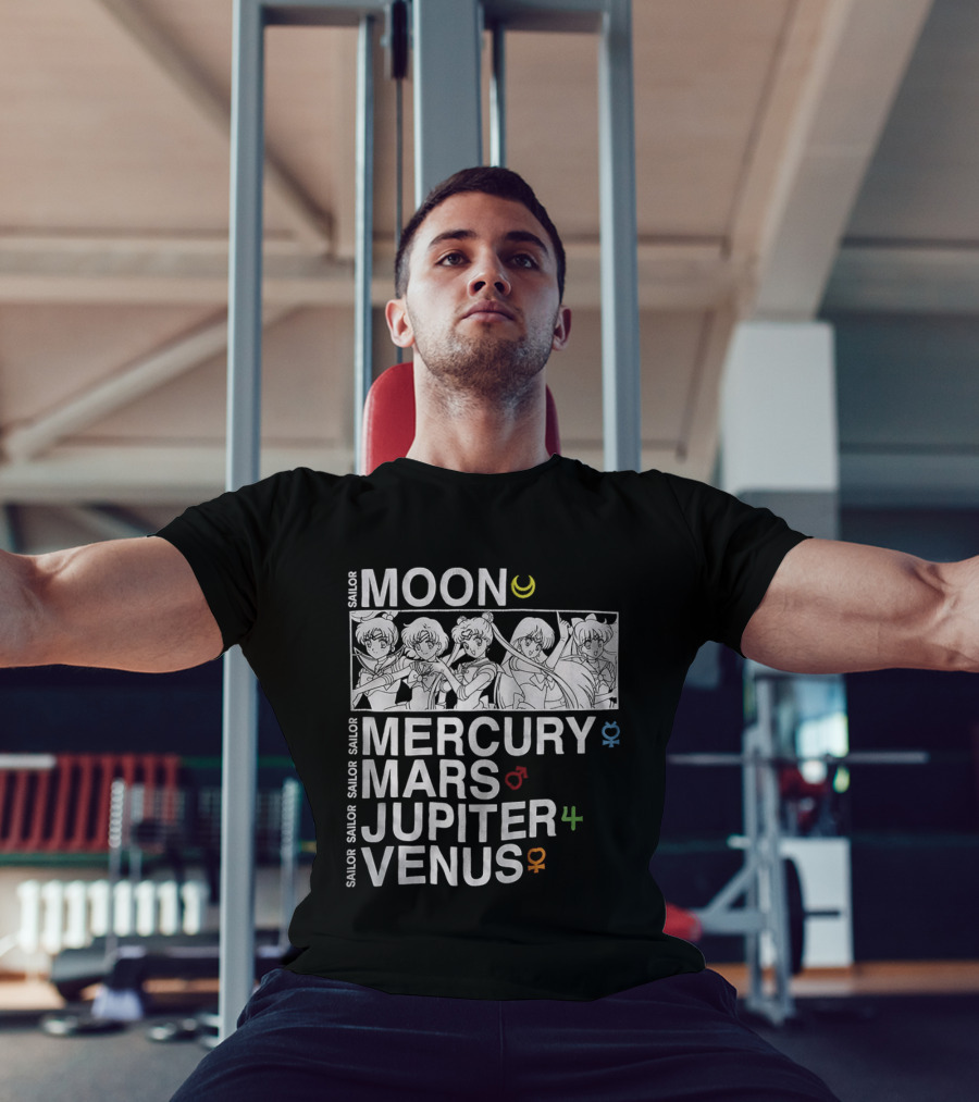 Sailor Moon Mercury Mars Jupiter Venus T-Shirt