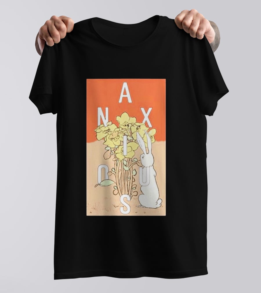 Anxious Tour 2026 Bouquet And Rabbit Summer Fall T-Shirt