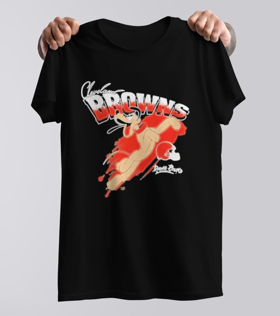 Disney Marvel Collection Pluto Cleveland Browns Collaboration T-Shirt