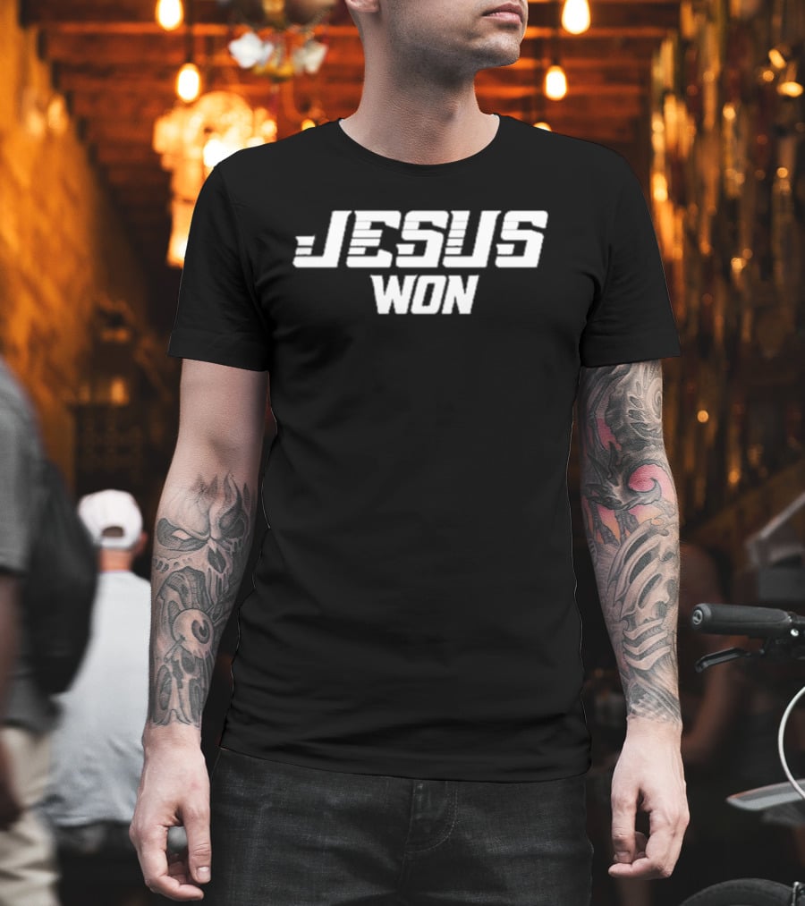 Grand Canyon Baseball Jesus Won Text Christian T-Shirt