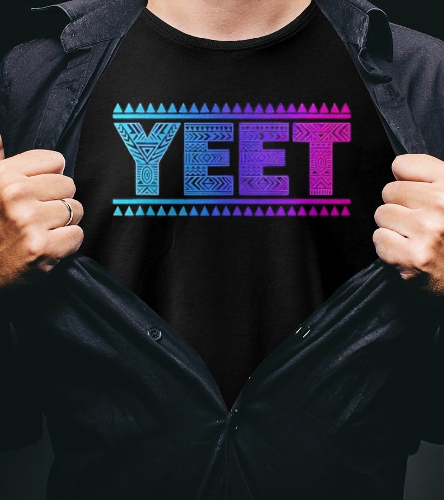 YEET Tribal Slang Gradient T-Shirt