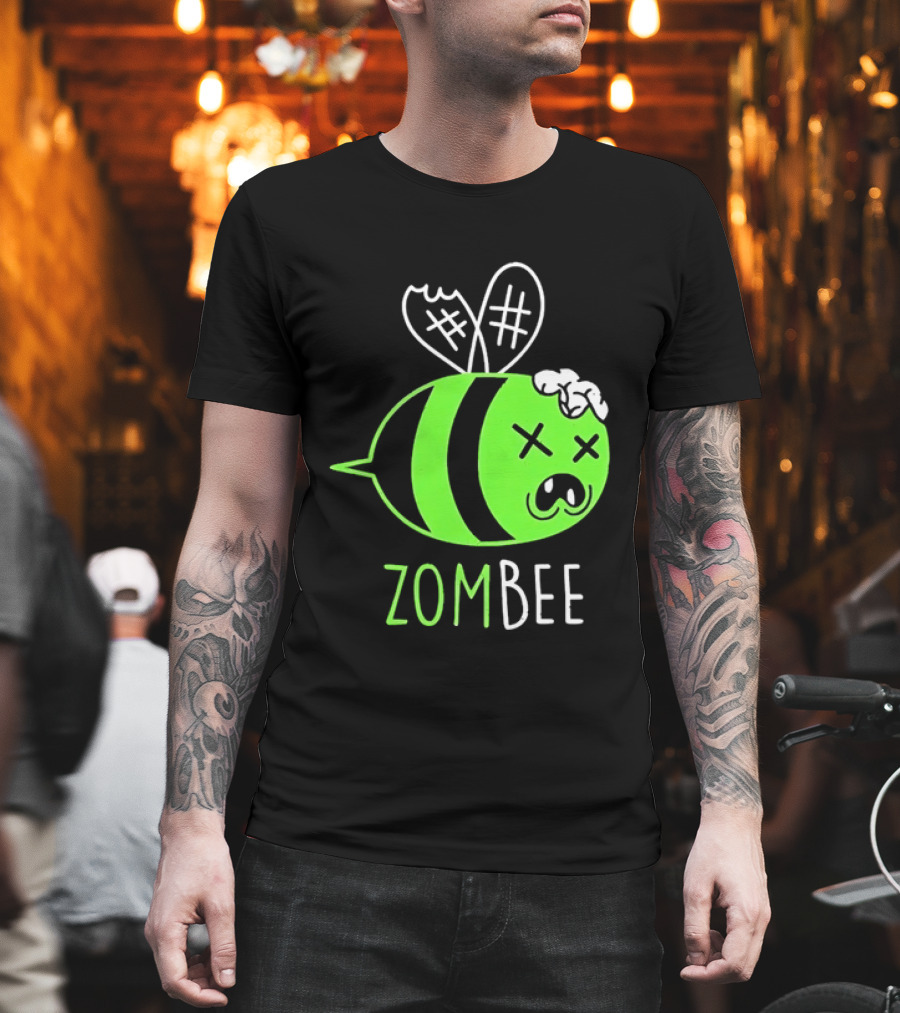 Zombee Brainy Undead Insect Horror Bee T-Shirt