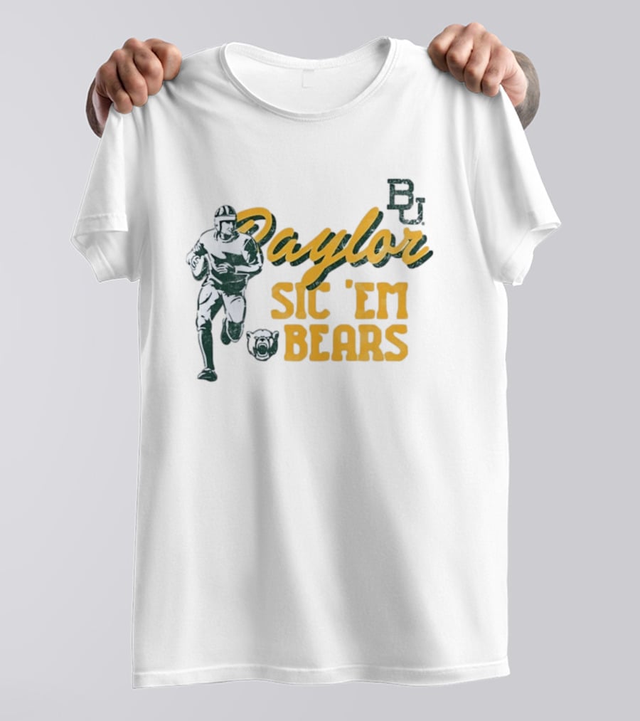 Baylor Bears Sic 'Em BU Football Eighteen Forty Five T-Shirt