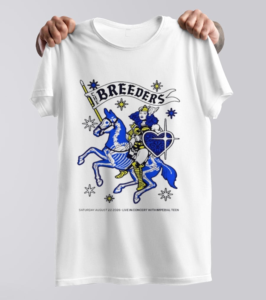 Saturday August 22 2026 The Breeders Live In Concert With Special Guest Imperial Teen T-Shirt