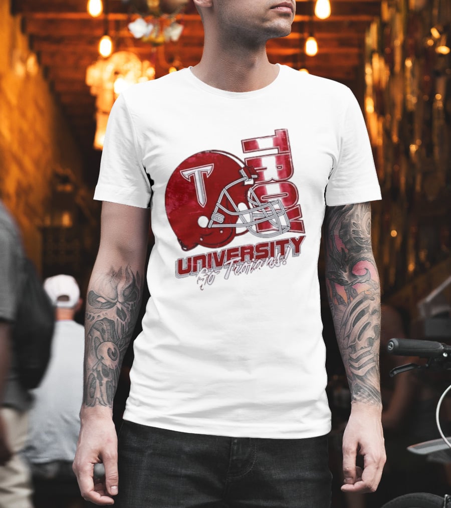 Troy Trojans University Go Trojans Football Helmet T T-Shirt