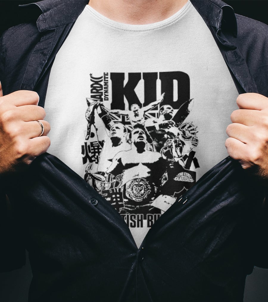 Dynamite Kid The British Bulldogs WWE Wrestling Cult T-Shirt