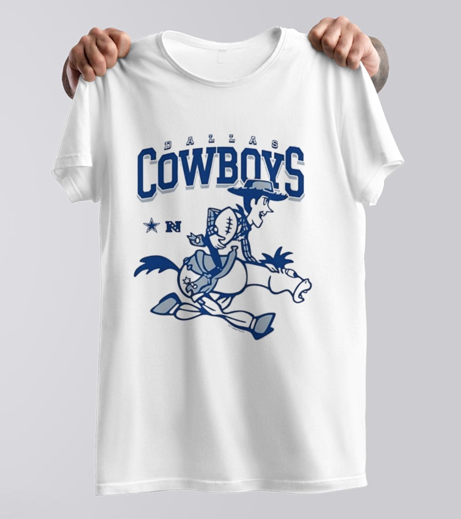 Woody Bullseye Dallas Cowboys Disney Mashup NFC Football T-Shirt