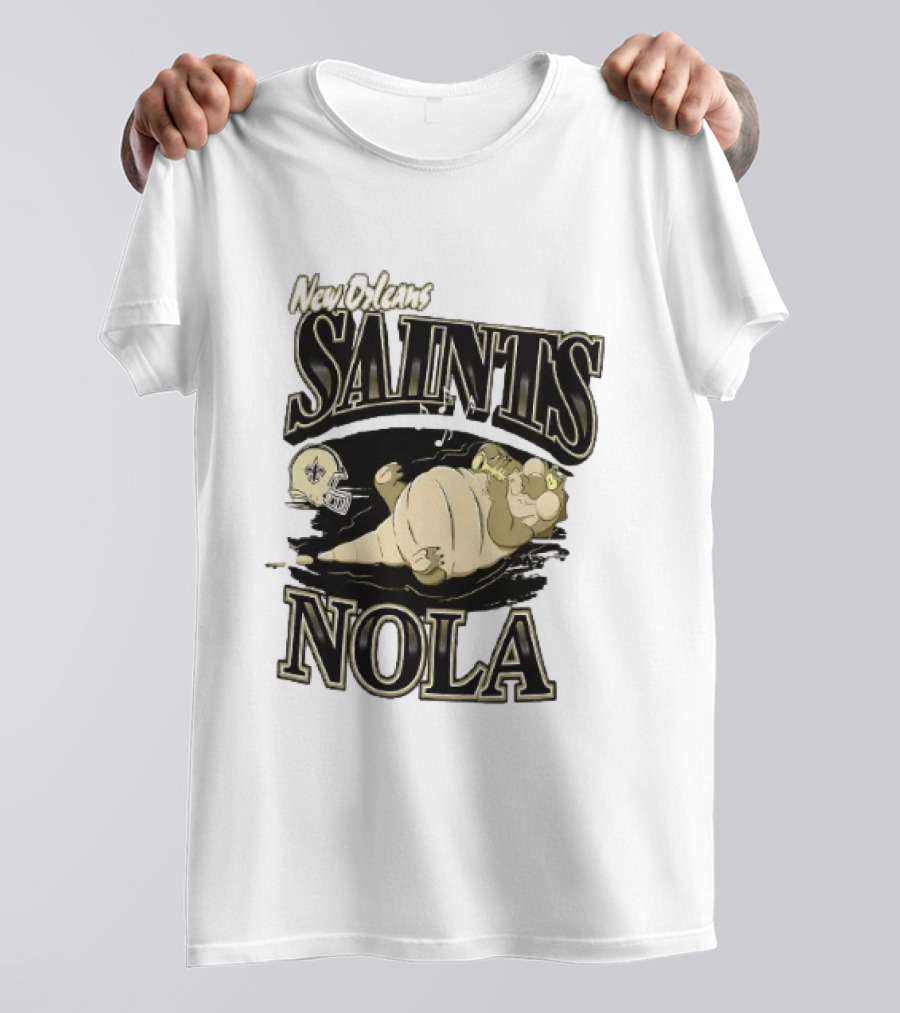 New Orleans Saints NOLA Disney Character Football T-Shirt