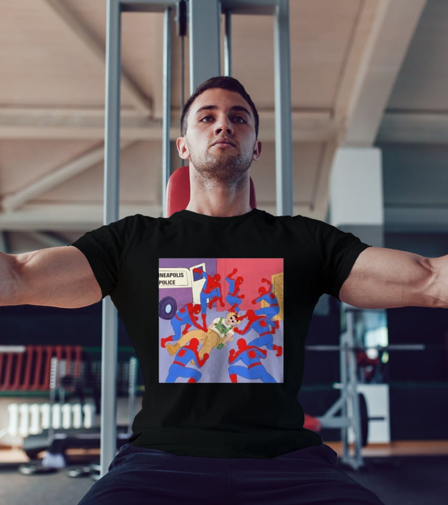 Spider Man Minneapolis Police Kicking Jake Lang T-Shirt