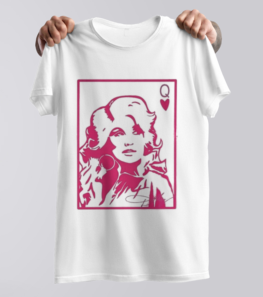 Dolly Parton Queen Of Hearts Playing Card Country Music T-Shirt