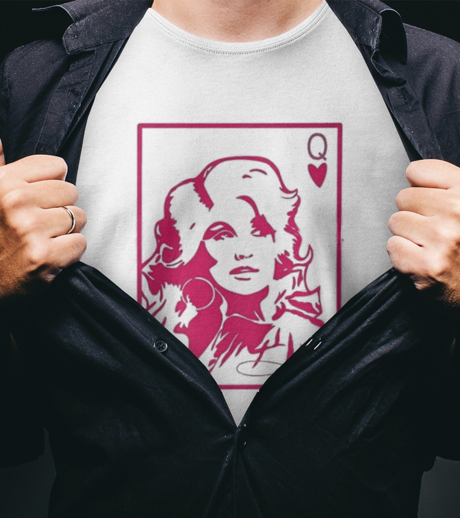 Dolly Parton Queen Of Hearts Playing Card Country Music T-Shirt