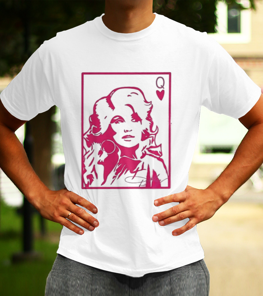 Dolly Parton Queen Of Hearts Playing Card Country Music T-Shirt