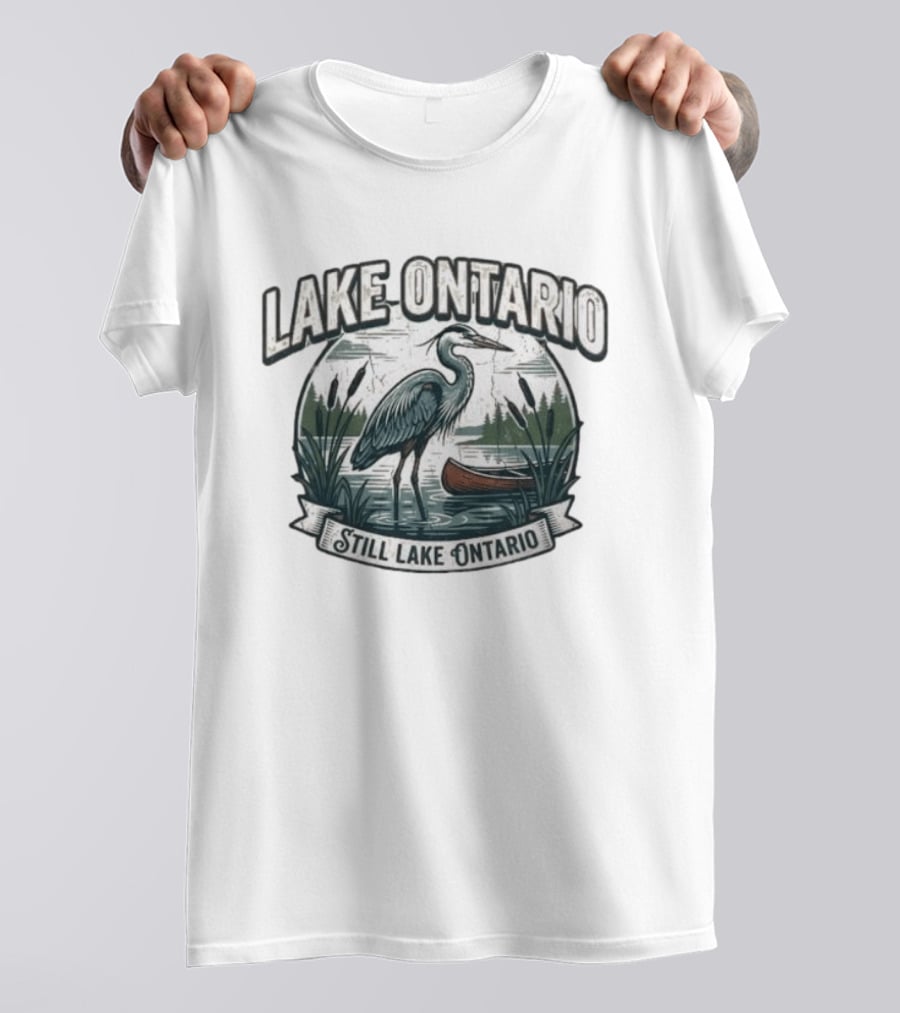 Lake Ontario Still Lake Ontario Great Lakes Canadian Pride T-Shirt