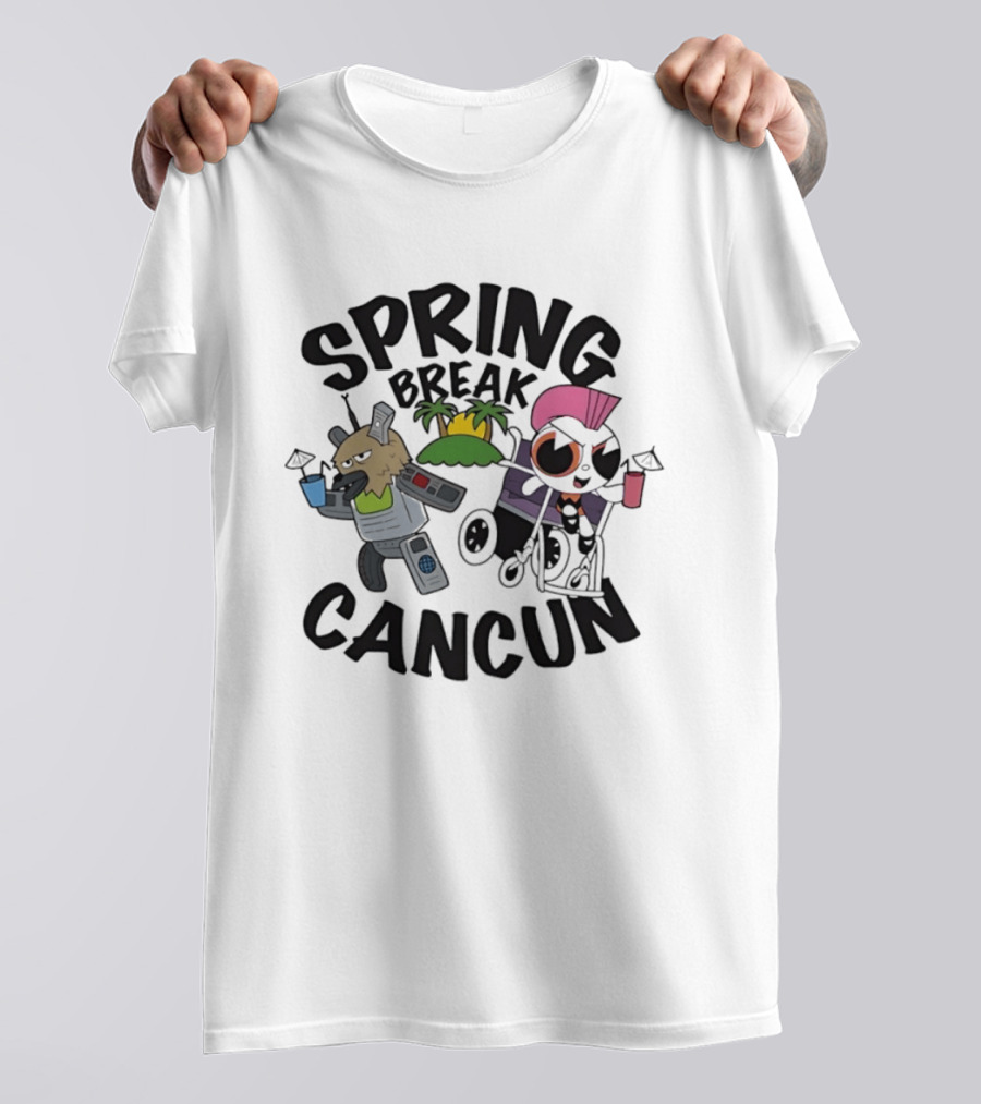 Powerpuff Girls Spring Break Cancun Cartoon Network Vacation Fun T-Shirt