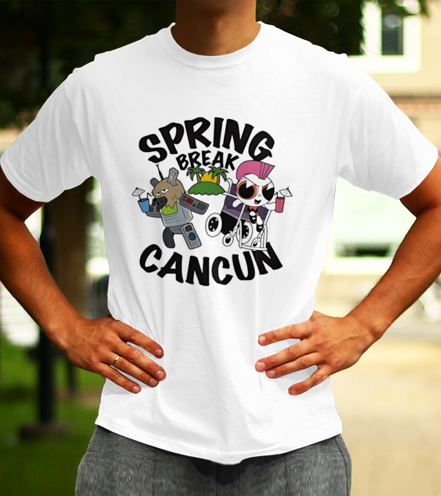 Powerpuff Girls Spring Break Cancun Cartoon Network Vacation Fun T-Shirt