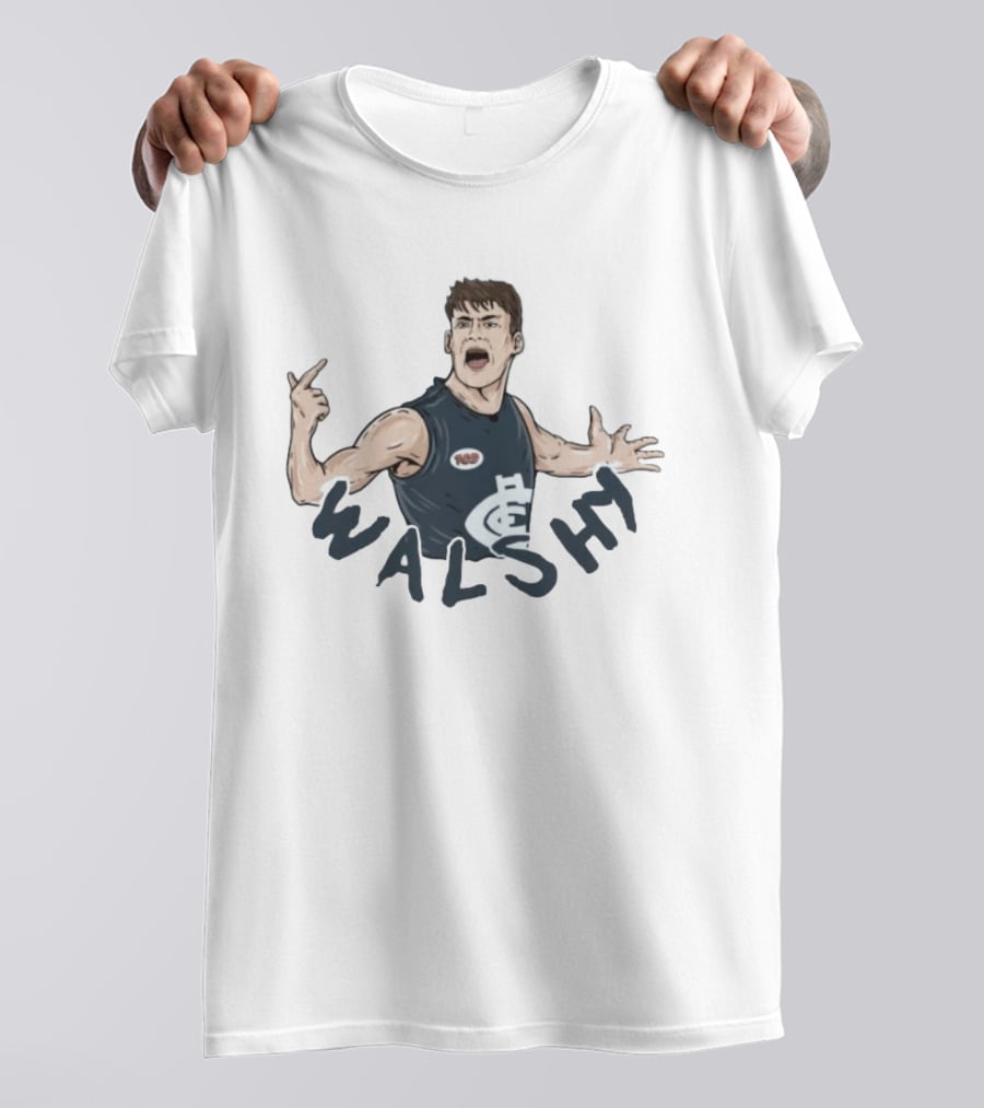 Sam Walsh Walshy Carlton FC Football Player Action Pose T-Shirt