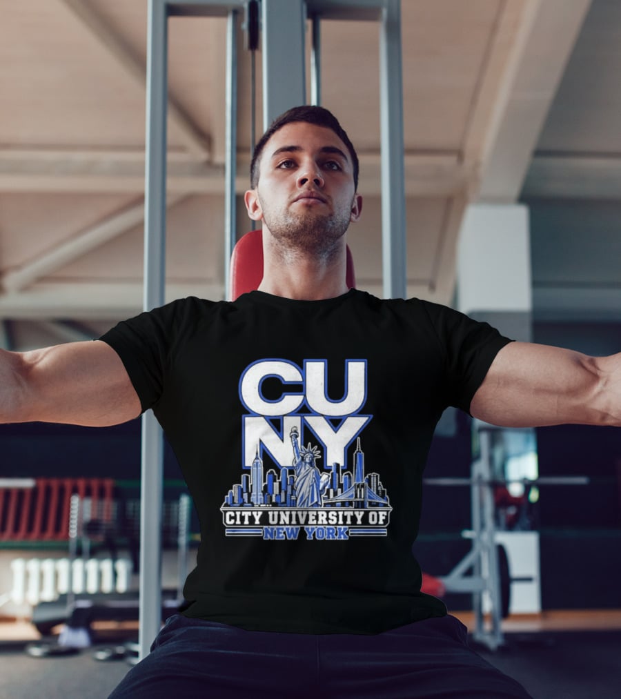 CUNY City University Of New York Skyline And Statue Of Liberty T-Shirt