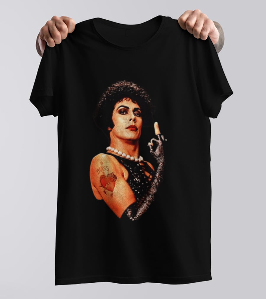 Dr Frank N Furter Rocky Horror Picture Show Boss Heart Tattoo T-Shirt