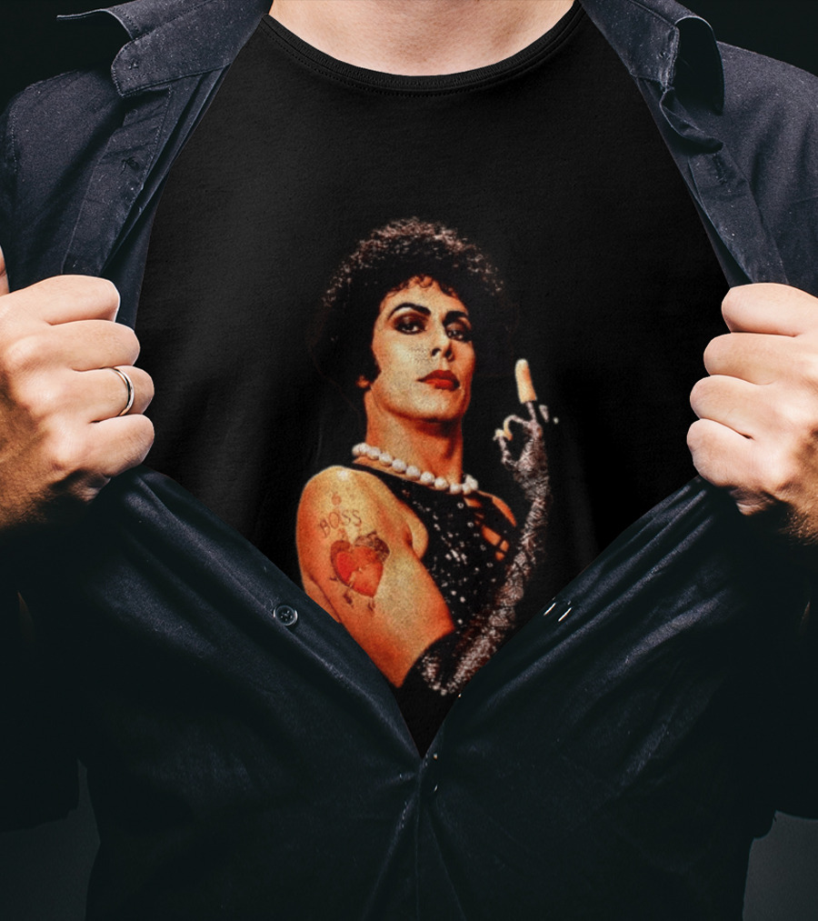 Dr Frank N Furter Rocky Horror Picture Show Boss Heart Tattoo T-Shirt