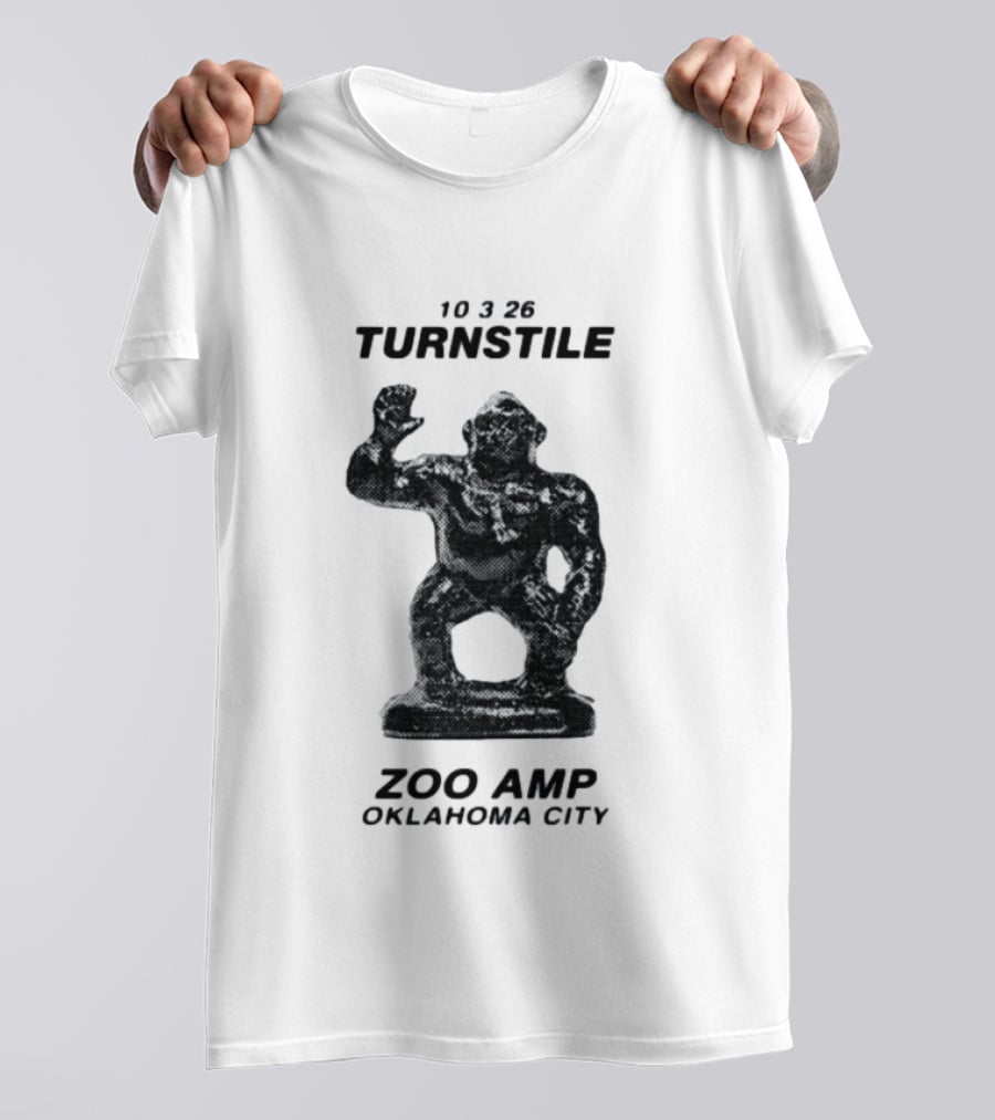 10326 Turnstile Zoo Amp Oklahoma City Gorilla Statue T-Shirt