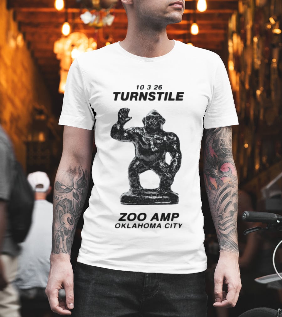 10326 Turnstile Zoo Amp Oklahoma City Gorilla Statue T-Shirt